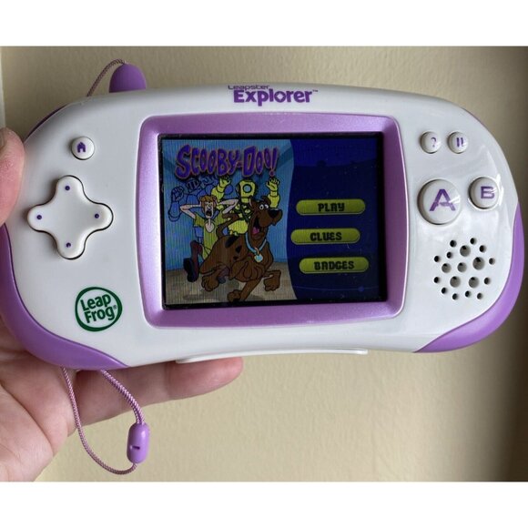 LeapFrog Leapster Explorer Learning Game Console System Purple HandHeld Tested - Picture 13 of 16